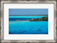 Framed Bungalows on the Beach, Bora Bora, French Polynesia
