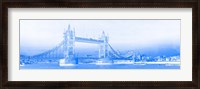 Framed Tower Bridge on Thames River, London, England