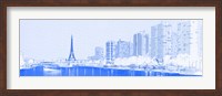 Framed Eiffel Tower & Seine River, Paris