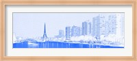 Framed Eiffel Tower & Seine River, Paris