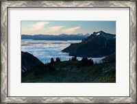 Framed Scenic View of Mountains, Mount Rainier National Park, Washington State
