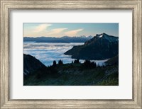 Framed Scenic View of Mountains, Mount Rainier National Park, Washington State