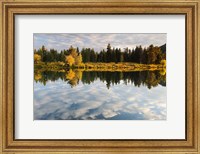 Framed Reflection of Clouds on Water, Grand Teton National Park, Wyoming