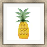 Framed Tropical Icons Pineapple