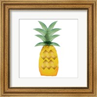 Framed Tropical Icons Pineapple