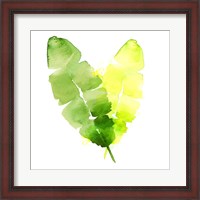 Framed Tropical Icons Banana Leaf