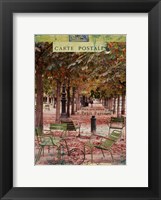 Framed Autumn Tuileries