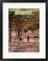 Framed Autumn Tuileries