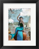 Framed Beach Ball Mermaid