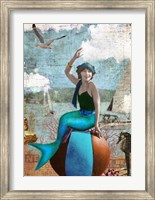 Framed Beach Ball Mermaid