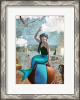 Framed Beach Ball Mermaid