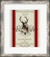 Framed Reindeer Feedsack