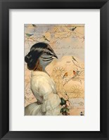 Framed Sparrow Lady