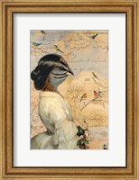 Framed Sparrow Lady