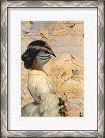 Framed Sparrow Lady