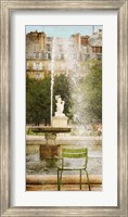 Framed Tuileries Fountain