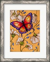Framed Gold-Purple Butterfly