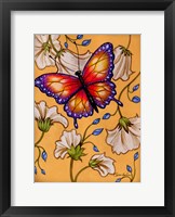 Framed Gold-Purple Butterfly