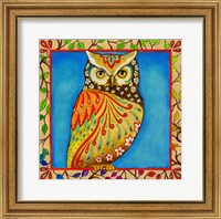 Framed Mosaic Owl