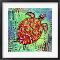 Framed Mosaic Turtle II