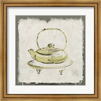 Framed Green Teapot