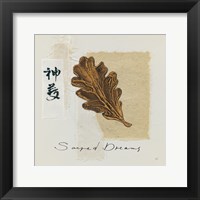 Framed Bronze Leaf II Sacred Dreams