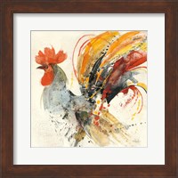 Framed Festive Rooster II