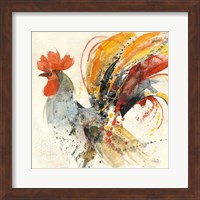 Framed Festive Rooster II