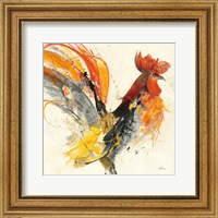 Framed Festive Rooster I