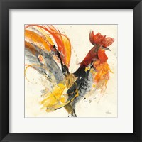 Framed Festive Rooster I