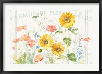Framed Floursack Florals I