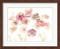 Framed Delicate Poppies