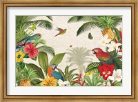 Framed Parrot Paradise I