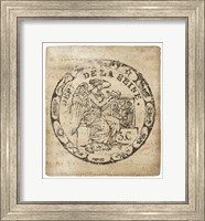 Framed Vintage Seal VI Antique Border v2