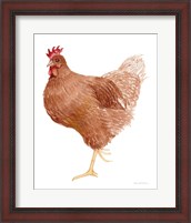 Framed Life on the Farm Chicken Element IV