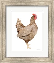 Framed Life on the Farm Chicken Element III