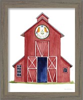 Framed 'Life on the Farm Barn Element II' border=