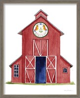 Framed 'Life on the Farm Barn Element II' border=