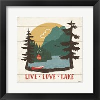 Framed Vintage Lake VII