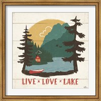 Framed Vintage Lake VII