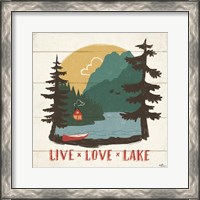 Framed 'Vintage Lake VII' border=