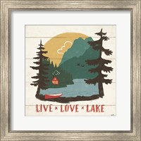 Framed Vintage Lake VII