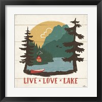 Framed 'Vintage Lake VII' border=