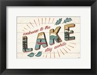 Framed Vintage Lake I