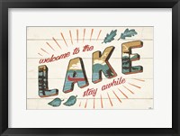 Framed Vintage Lake I