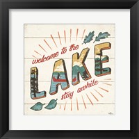 Framed Vintage Lake II