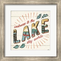 Framed 'Vintage Lake II' border=
