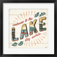 Framed Vintage Lake II