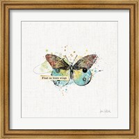Framed Thoughtful Butterflies III