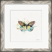 Framed 'Thoughtful Butterflies III' border=